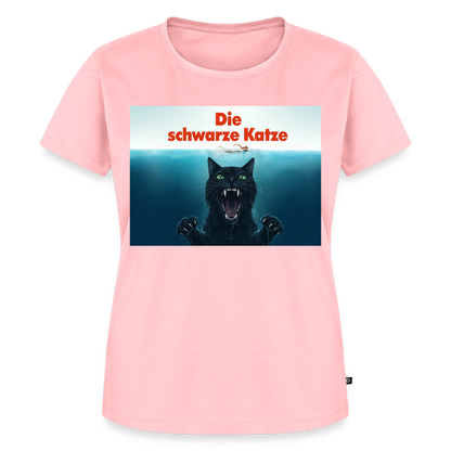 Die schwarze Katze – Krümel taucht auf | Frauen Premium T-Shirt - Rosa