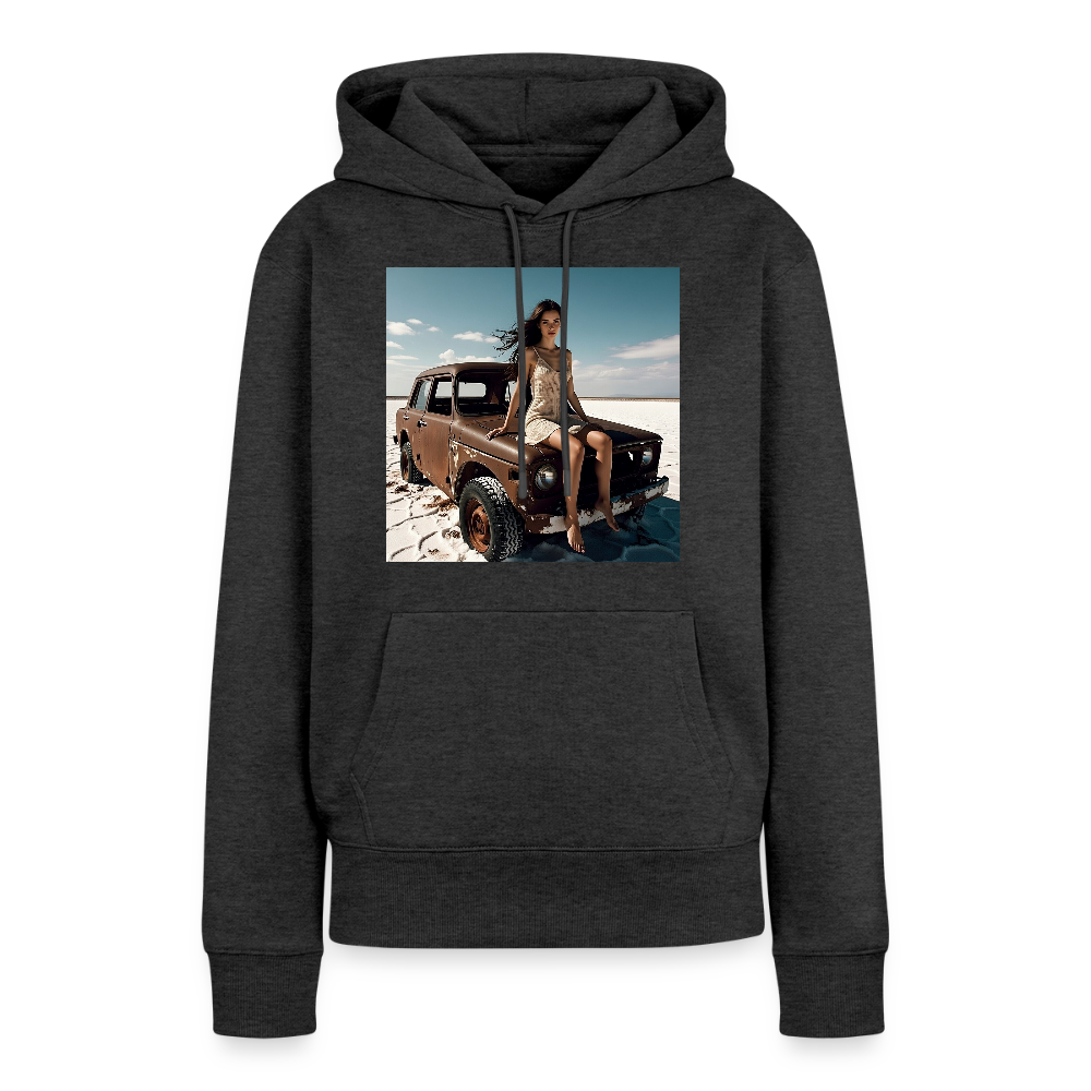 Warten auf irgendwas | Frauen Premium Hoodie - Anthrazit meliert