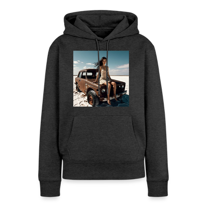 Warten auf irgendwas | Frauen Premium Hoodie - Anthrazit meliert