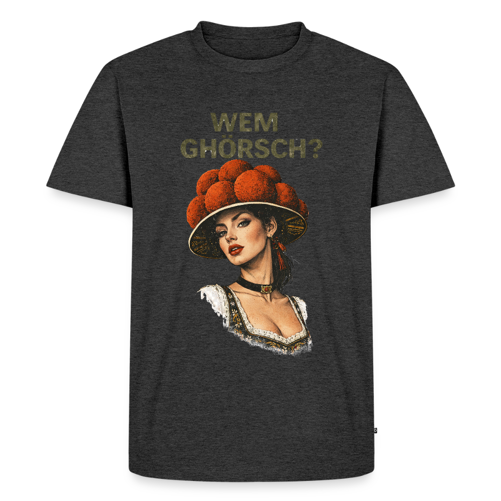 Wem ghörsch? – Schwarzwald Edition | Männer Premium T-Shirt - Anthrazit meliert