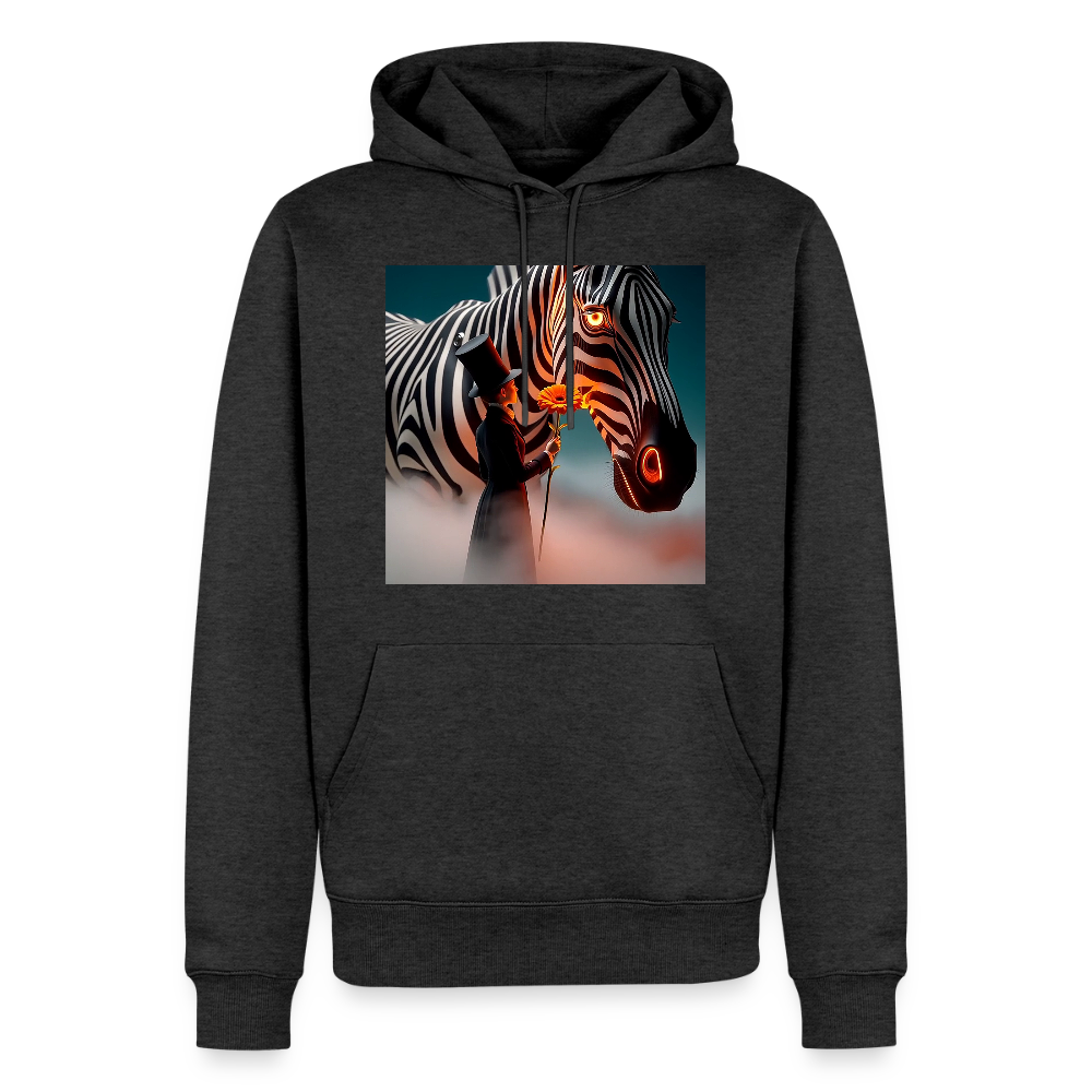 Blumen für ein Zebra | Männer Premium Hoodie - Anthrazit meliert