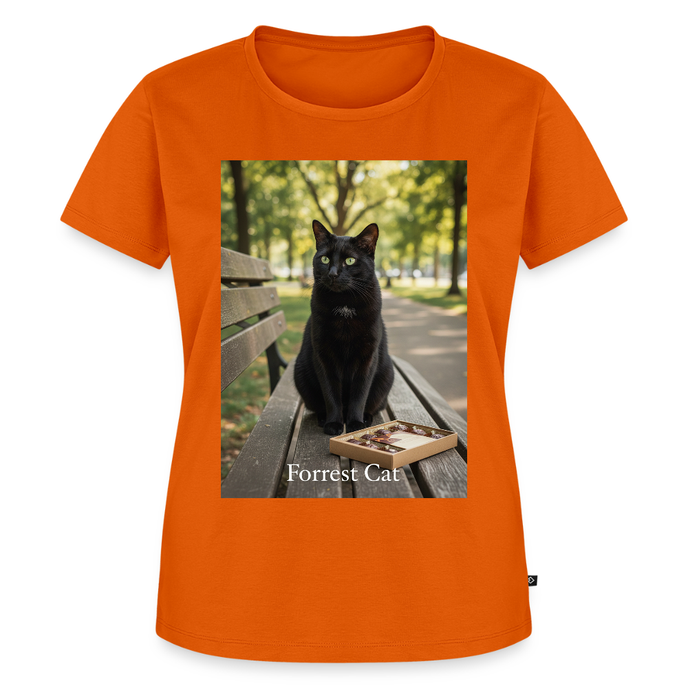 Forrest Cat – Krümel wartet | Frauen Premium T-Shirt - Orange 