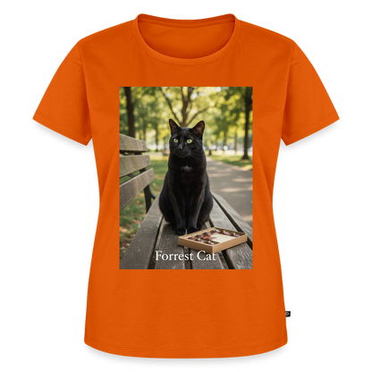 Forrest Cat – Krümel wartet | Frauen Premium T-Shirt - Orange 