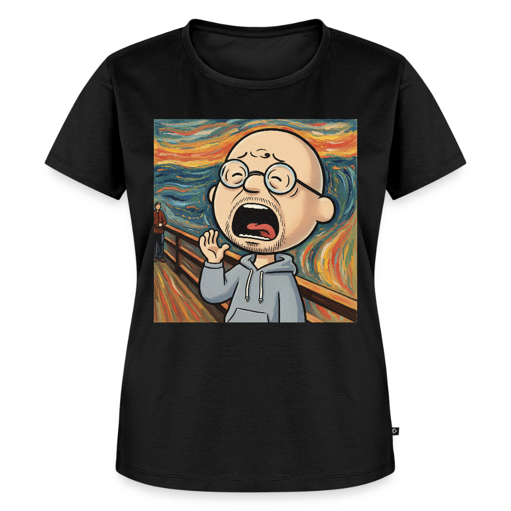 Der Schrei… aber heute bin ich dran | Frauen Premium T-Shirt - Schwarz