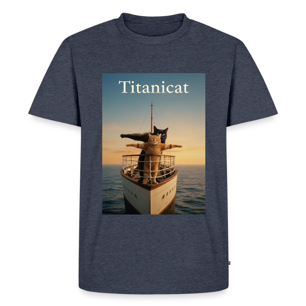 Titanicat – Ich bin der König der Kratzbäume | Männer Premium T-Shirt - Jeansblau 