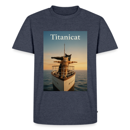 Titanicat – Ich bin der König der Kratzbäume | Männer Premium T-Shirt - Jeansblau 