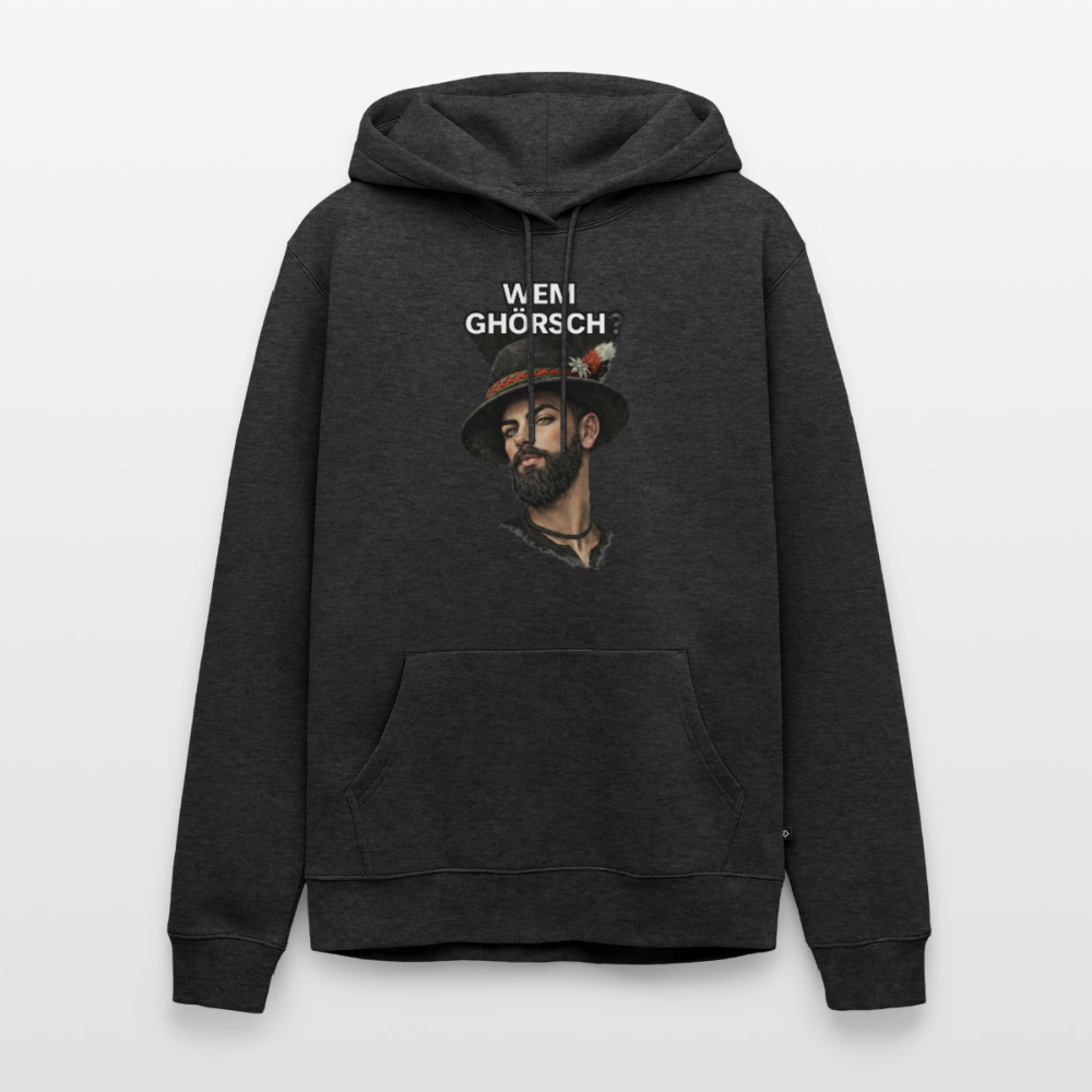 Wem ghörsch? – Alemannische Klärung | Männer Premium Hoodie - Anthrazit meliert