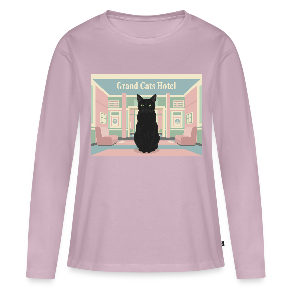 Grand Hotel Krümel | Frauen Premium Bio Langarmshirt - Altrosa