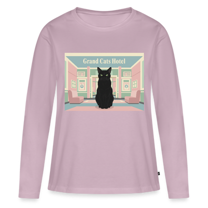 Grand Hotel Krümel | Frauen Premium Bio Langarmshirt - Altrosa