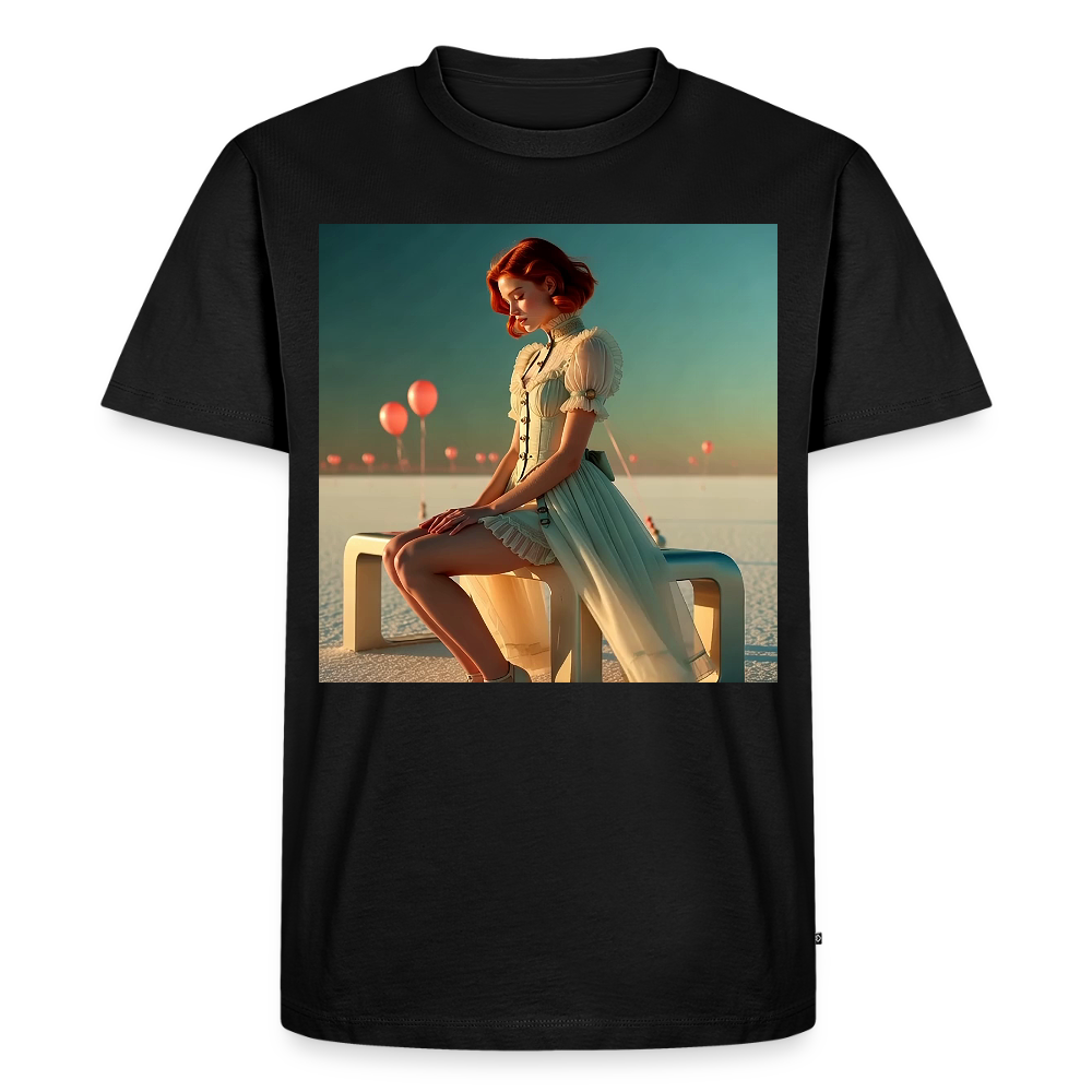 Leise Gedanken bei lauter Farben | Männer Premium T-Shirt - Schwarz