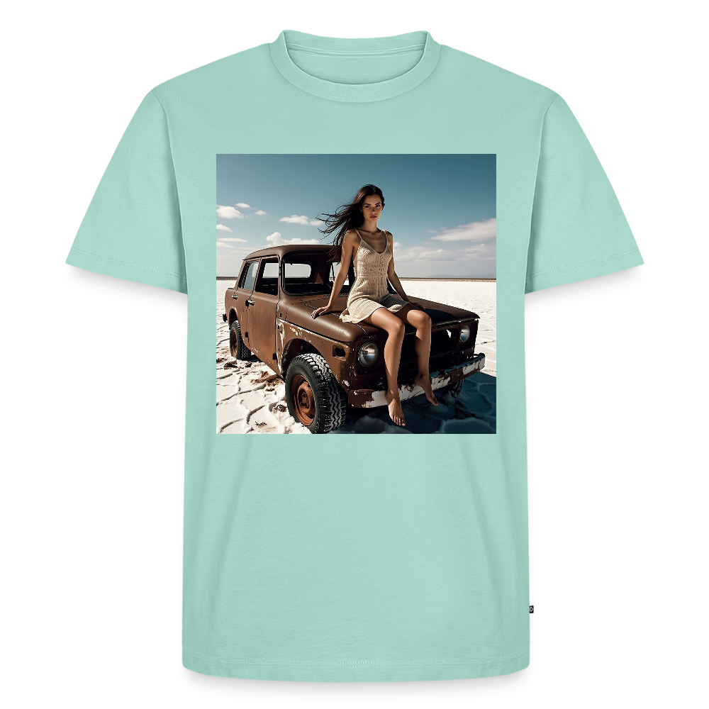 Warten auf irgendwas | Männer Premium T-Shirt - Mint 