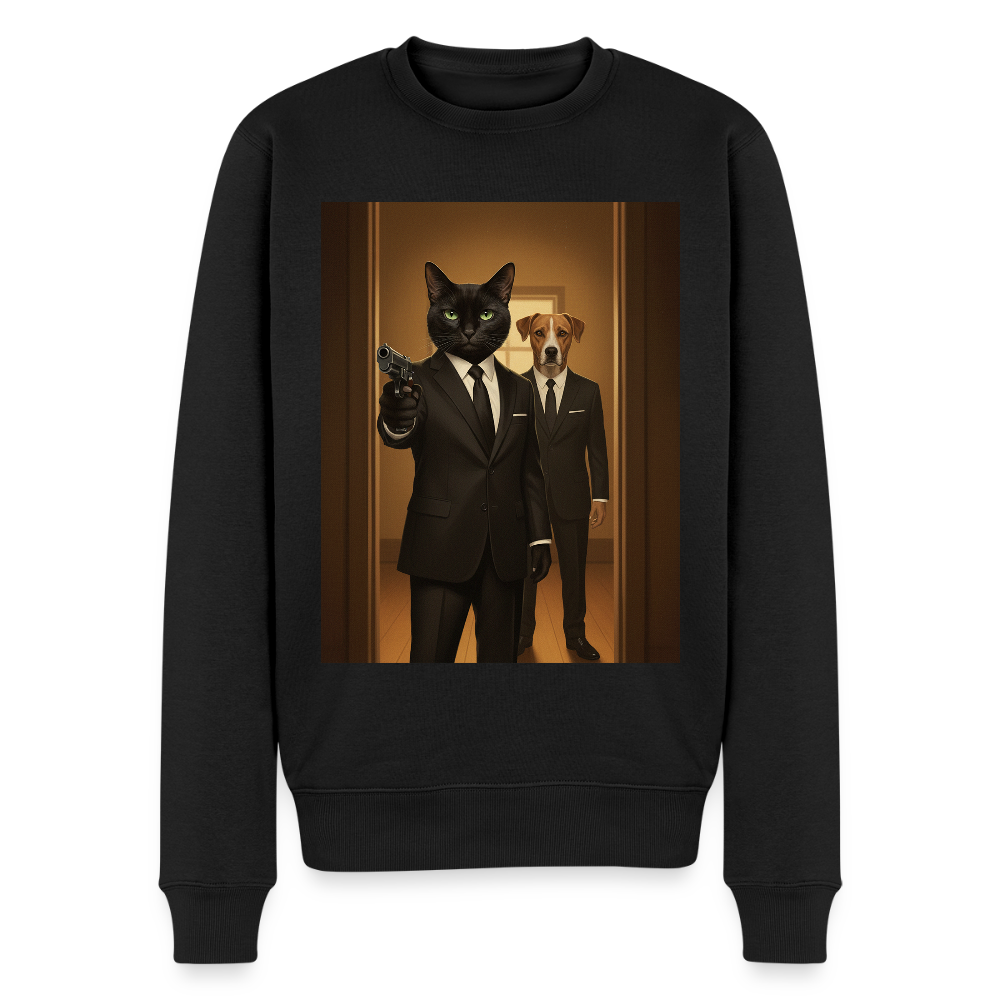 Krümel – Say Meow Again |  Männer Premium Pullover - Schwarz