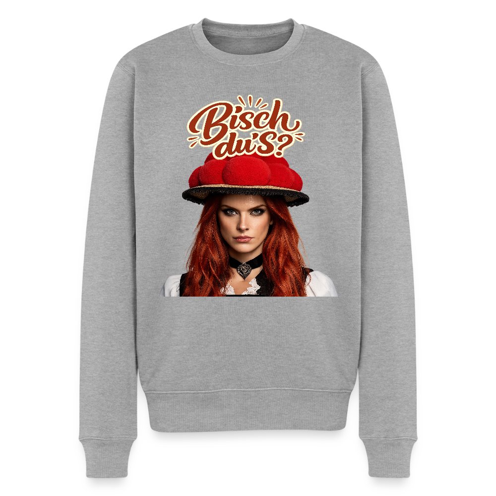 Bisch du’s? – Schwarzwaldmädel |  Männer Premium Pullover - Grau meliert