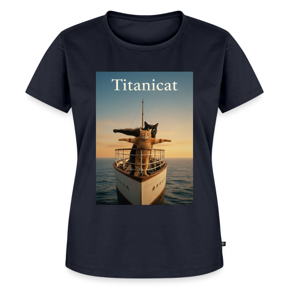 Titanicat – Ich bin der König der Kratzbäume | Frauen Premium T-Shirt - Navy