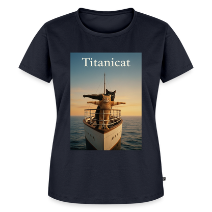 Titanicat – Ich bin der König der Kratzbäume | Frauen Premium T-Shirt - Navy