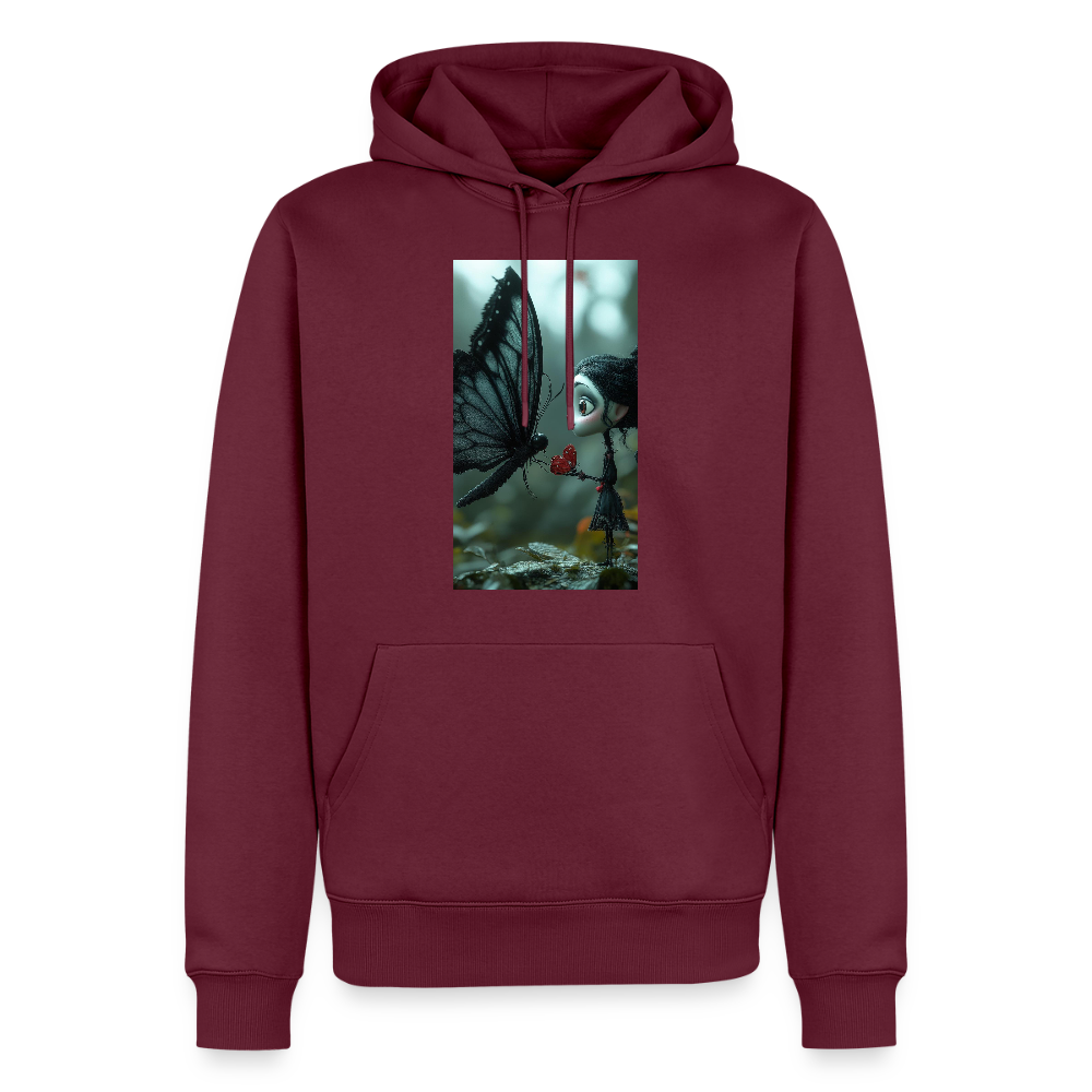 Mut für einen Moment | Männer Premium Hoodie - Burgunderrot