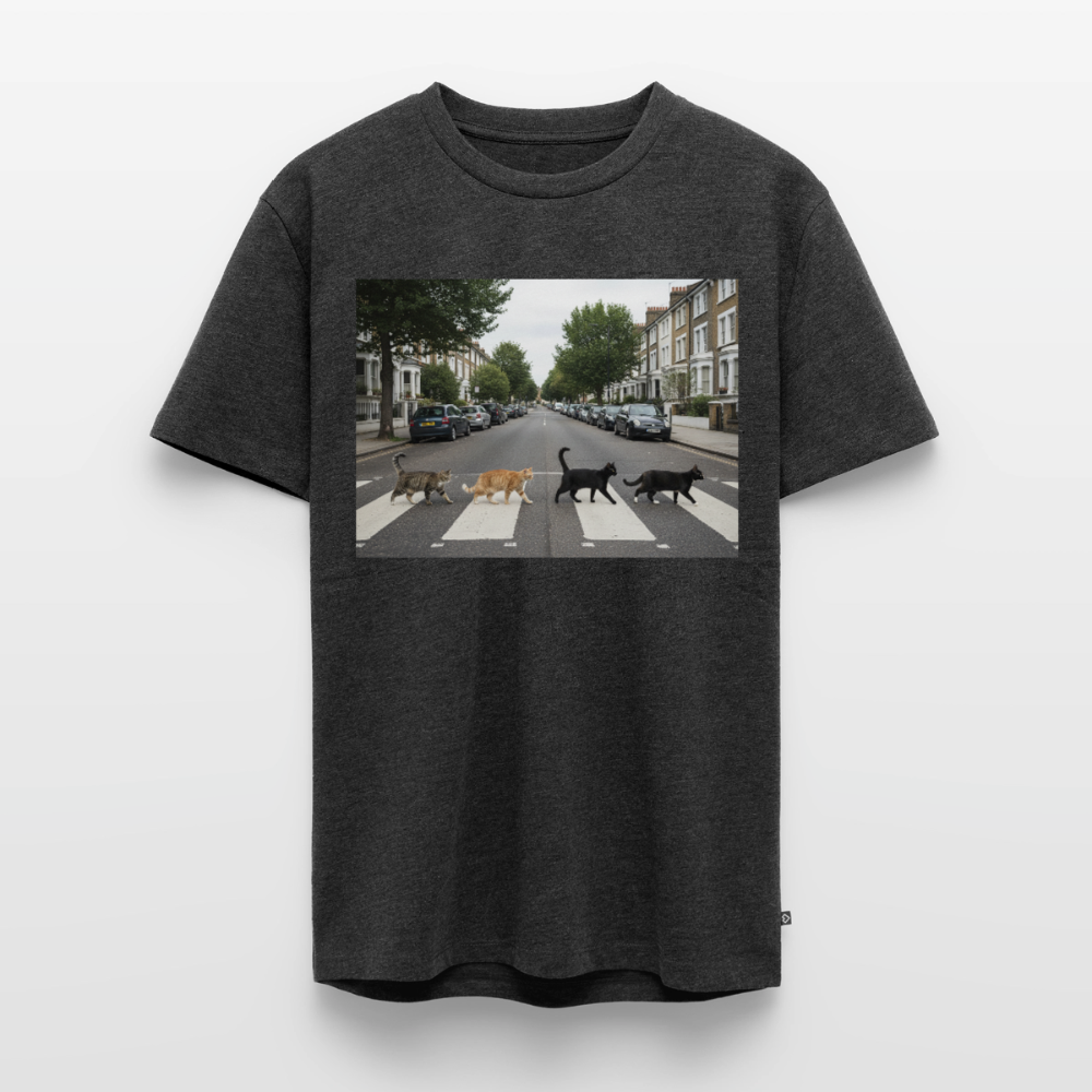 The Purrfect Crossing – Wir waren vor der Band da | Männer Premium T-Shirt - Anthrazit meliert