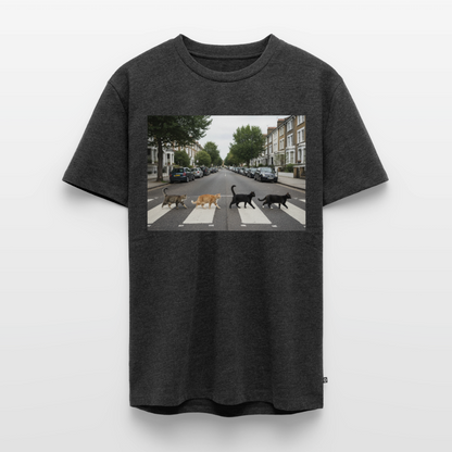 The Purrfect Crossing – Wir waren vor der Band da | Männer Premium T-Shirt - Anthrazit meliert