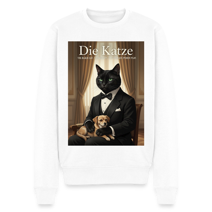 Die Katze – Krümel regelt das |  Männer Premium Pullover - Weiß
