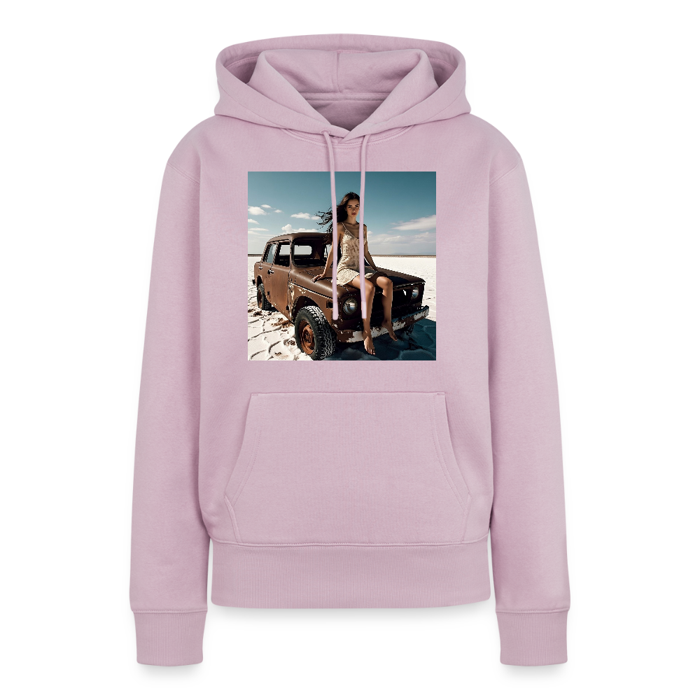 Warten auf irgendwas | Frauen Premium Hoodie - Altrosa