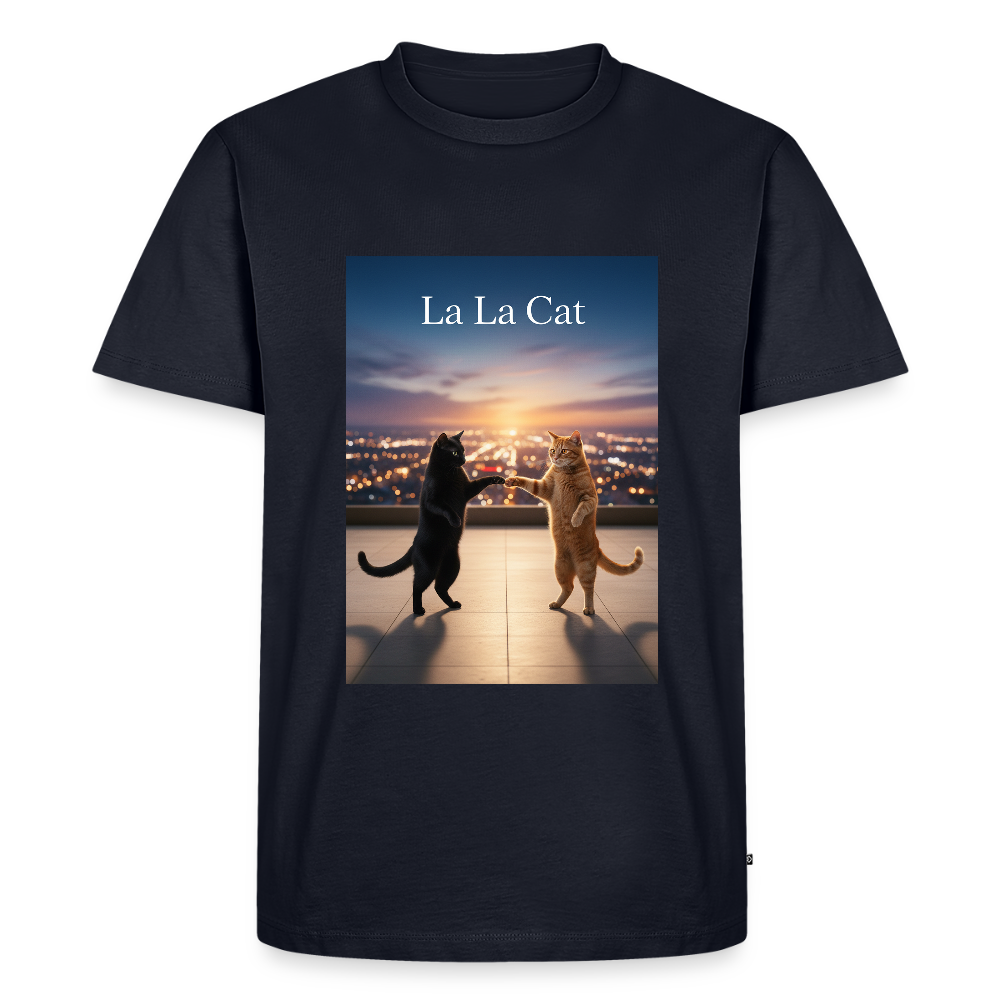 La La Cat – Tanz über den Dächern | Männer Premium T-Shirt - Navy
