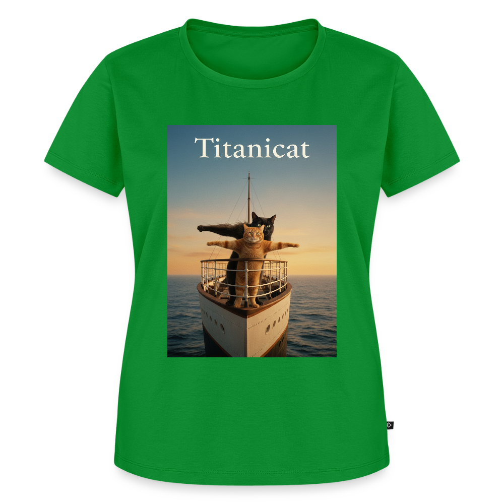 Titanicat – Ich bin der König der Kratzbäume | Frauen Premium T-Shirt - Grün