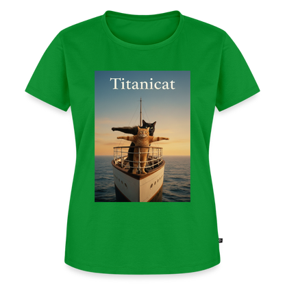 Titanicat – Ich bin der König der Kratzbäume | Frauen Premium T-Shirt - Grün