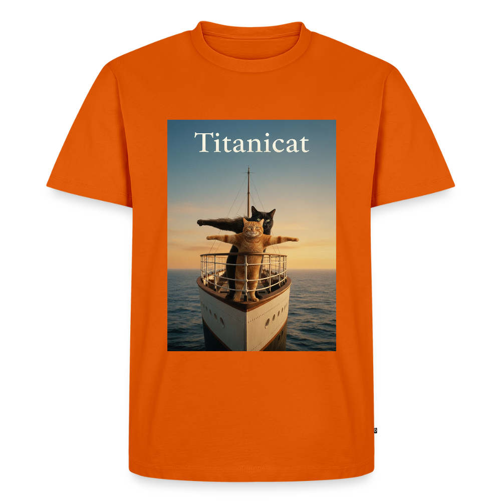 Titanicat – Ich bin der König der Kratzbäume | Männer Premium T-Shirt - Orange 