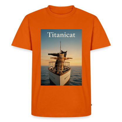 Titanicat – Ich bin der König der Kratzbäume | Männer Premium T-Shirt - Orange 