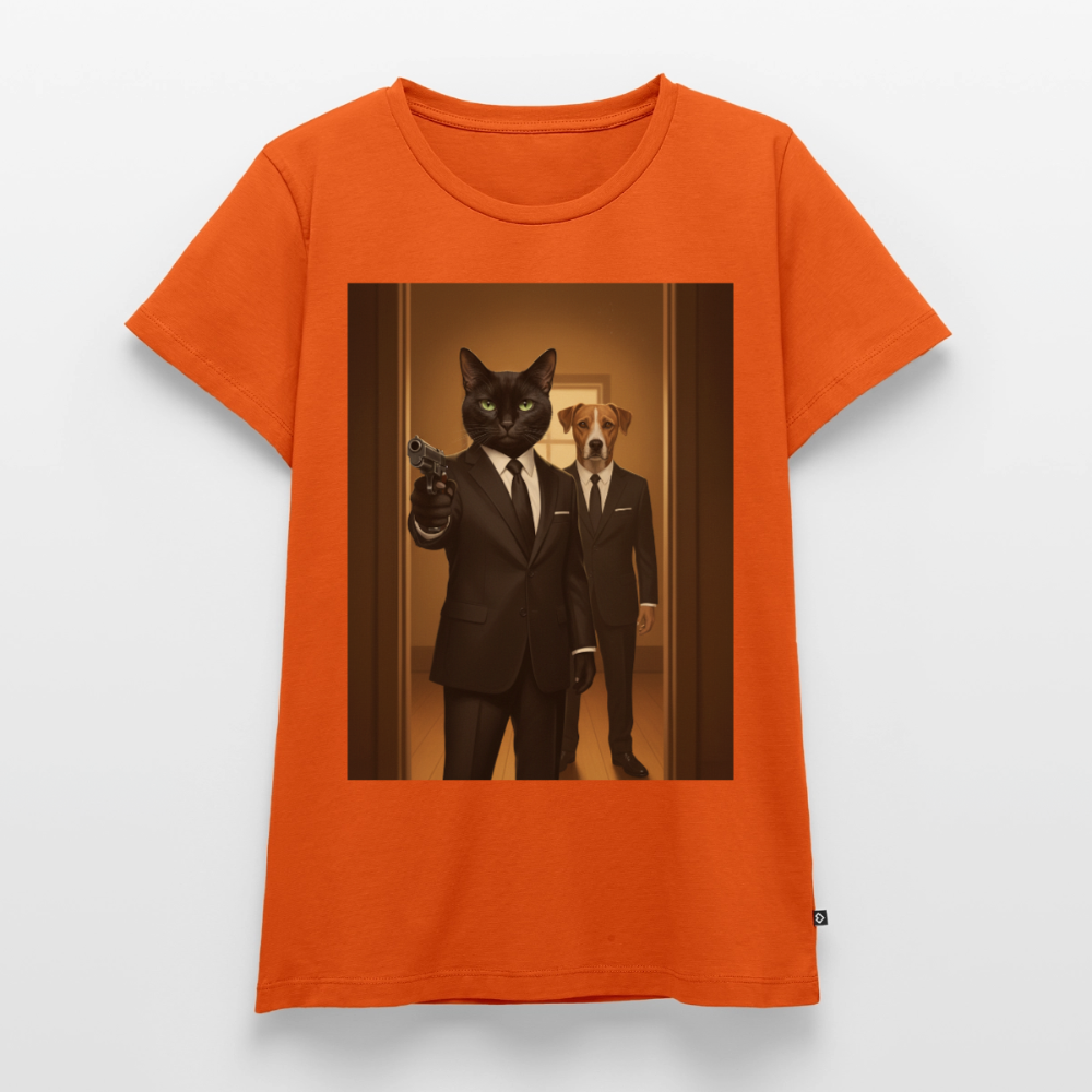 Krümel – Say Meow Again | Frauen Premium T-Shirt - Orange 