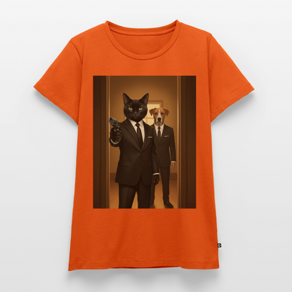 Krümel – Say Meow Again | Frauen Premium T-Shirt - Orange 