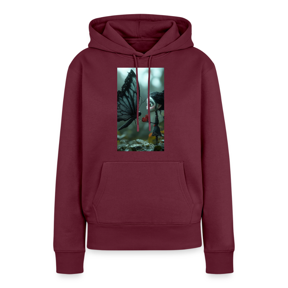 Mut für einen Moment | Frauen Premium Hoodie - Burgunderrot