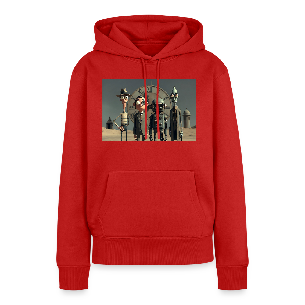 Pünktlich zu spät – Die seltsame Gesellschaft | Frauen Premium Hoodie - Rot