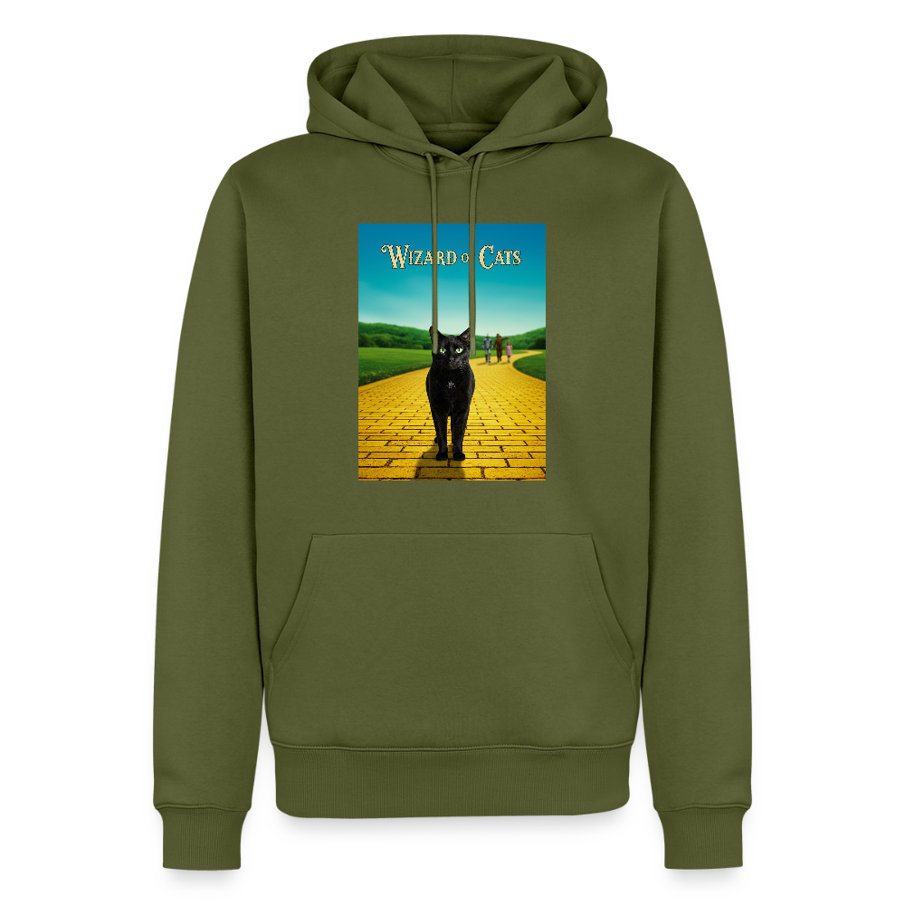 Wizard of Cats – Der gelbe Weg gehört Krümel | Männer Premium Hoodie - Khaki