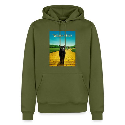 Wizard of Cats – Der gelbe Weg gehört Krümel | Männer Premium Hoodie - Khaki