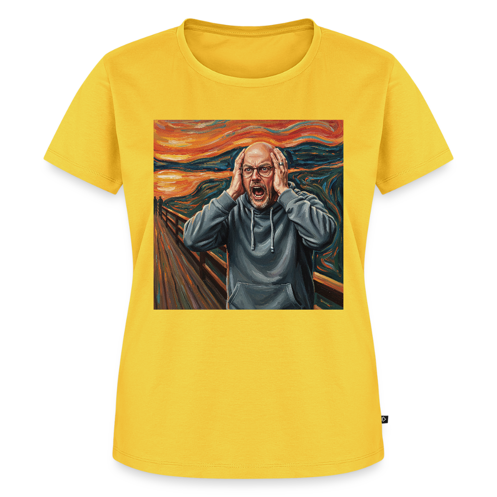 Der Schrei… wenn es wirklich reicht | Frauen Premium T-Shirt - Gelb