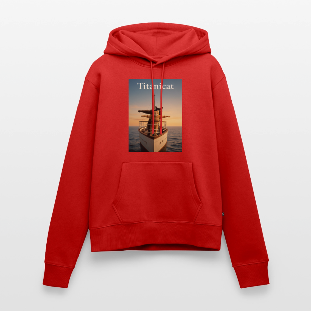 Titanicat – Ich bin der König der Kratzbäume | Frauen Premium Hoodie - Rot