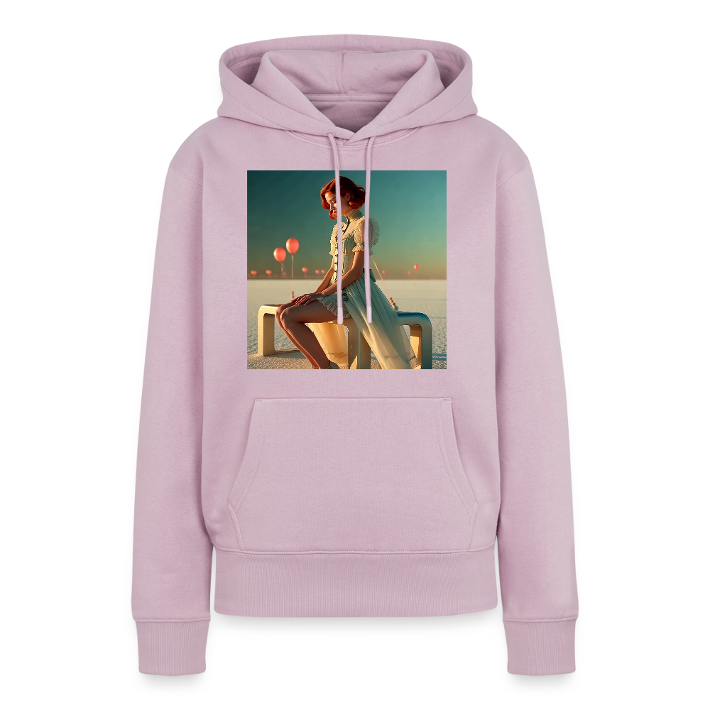 Leise Gedanken bei lauter Farben | Frauen Premium Hoodie - Altrosa