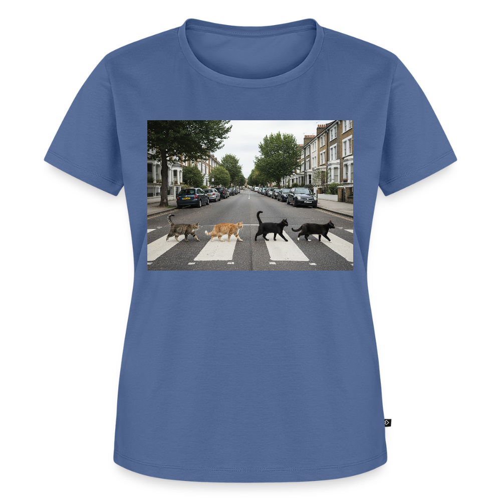 The Purrfect Crossing – Wir waren vor der Band da | Frauen Premium T-Shirt - Taubenblau