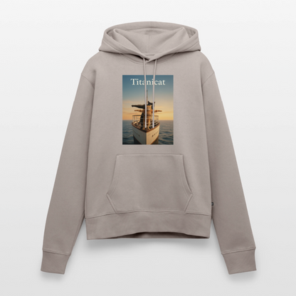 Titanicat – Ich bin der König der Kratzbäume | Frauen Premium Hoodie - Taupe