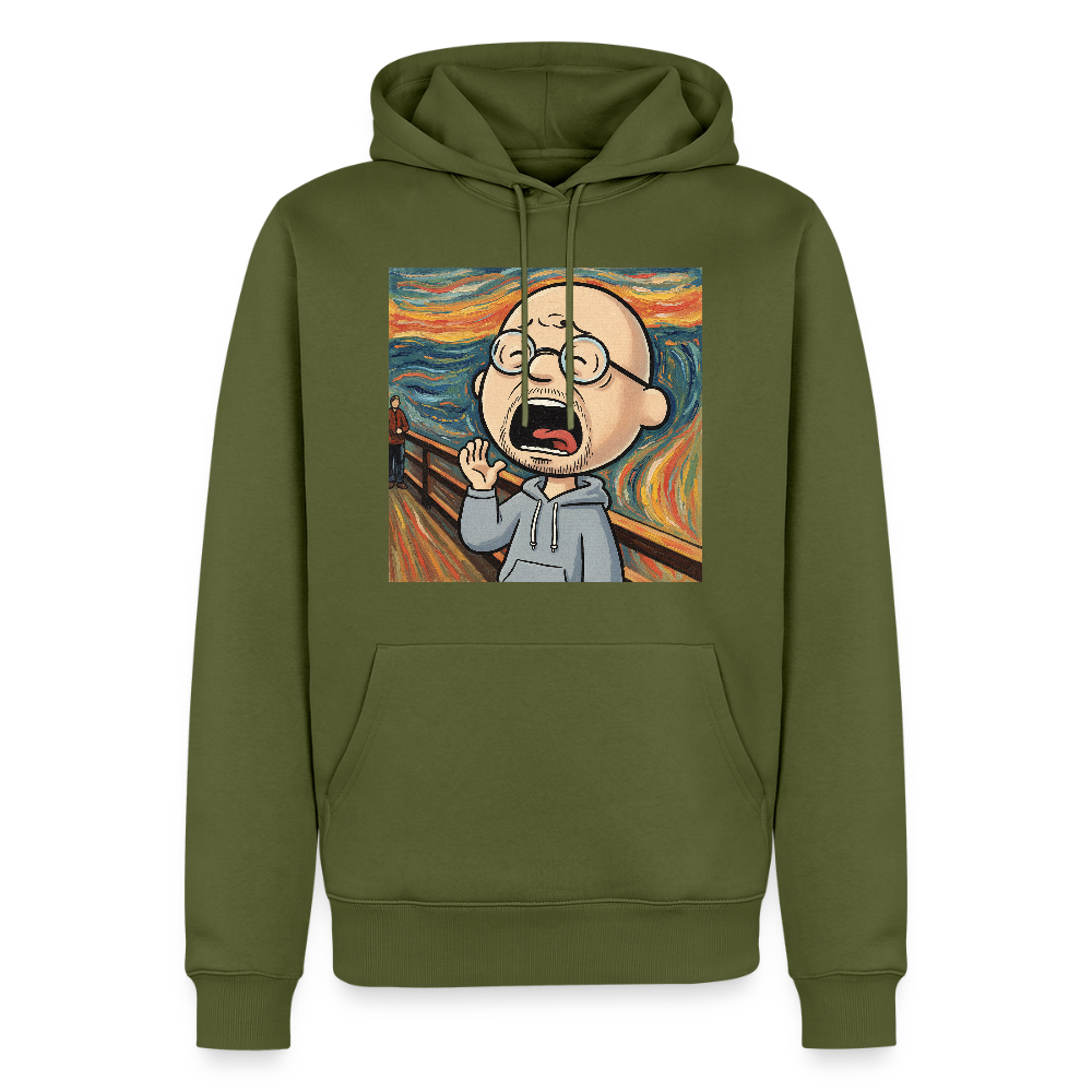 Der Schrei… aber heute bin ich dran | Männer Premium Hoodie - Khaki