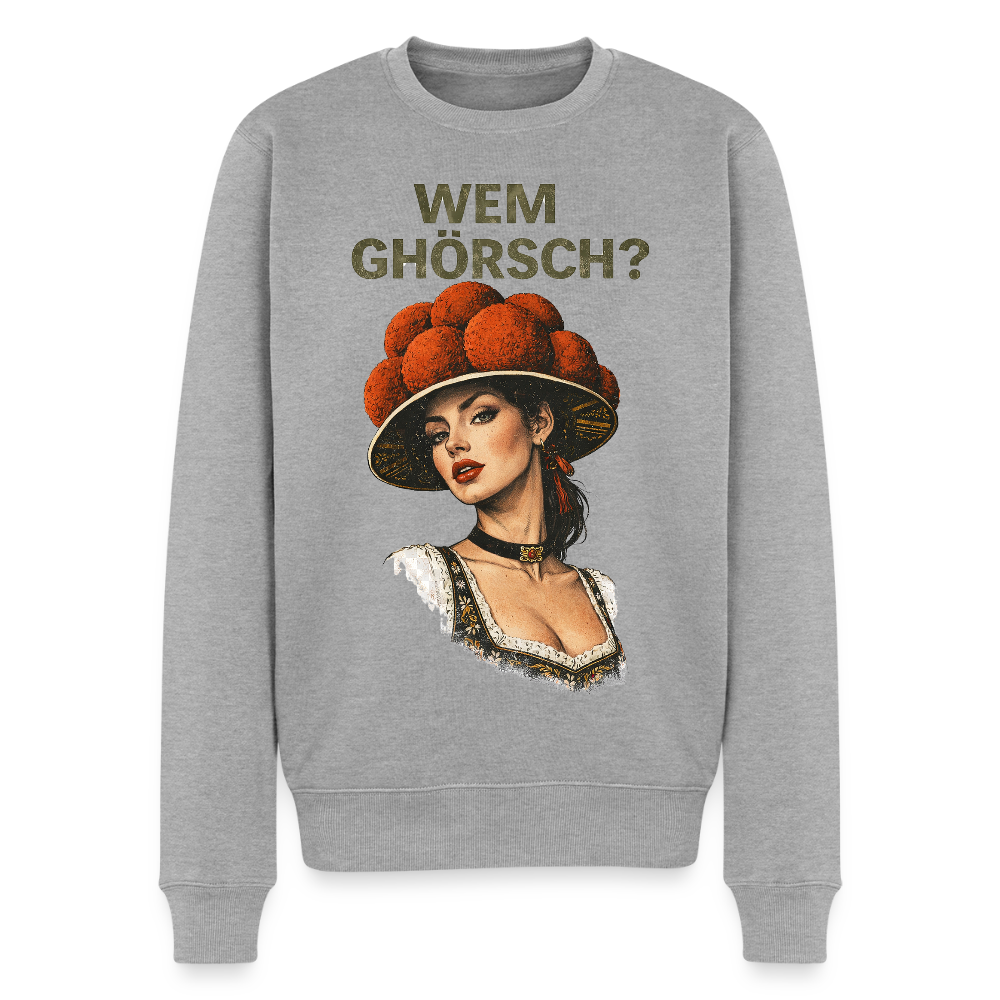Wem ghörsch? – Schwarzwald Edition |  Männer Premium Pullover - Grau meliert