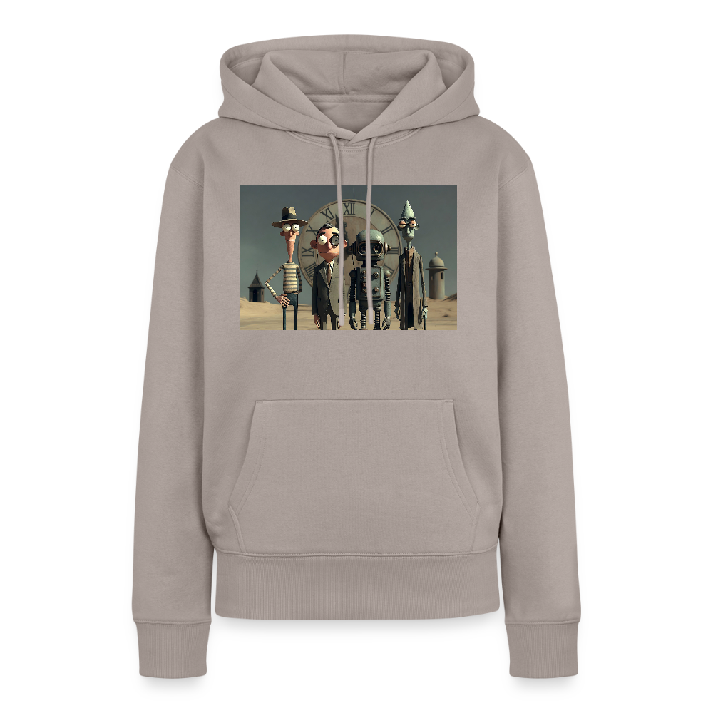 Pünktlich zu spät – Die seltsame Gesellschaft | Frauen Premium Hoodie - Taupe