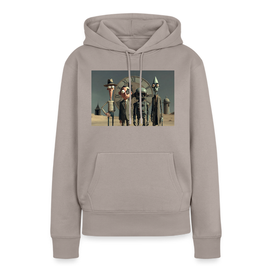 Pünktlich zu spät – Die seltsame Gesellschaft | Frauen Premium Hoodie - Taupe