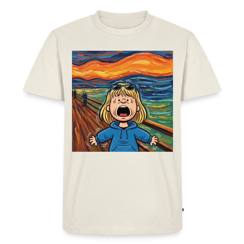 Der Schrei… manchmal bist du es selbst | Männer Premium T-Shirt - Naturweiß