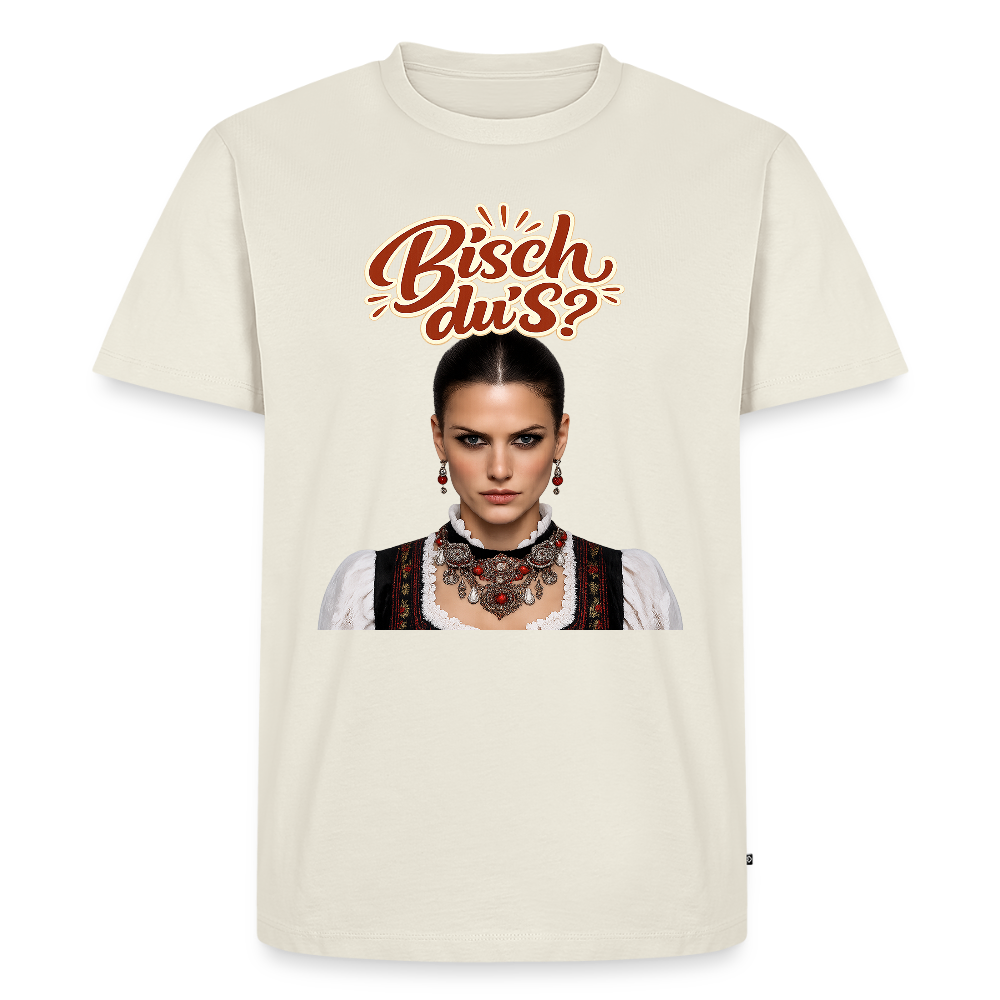 Schwarzwaldstolz – Sie weiß, wer sie isch | Männer Premium T-Shirt - Naturweiß