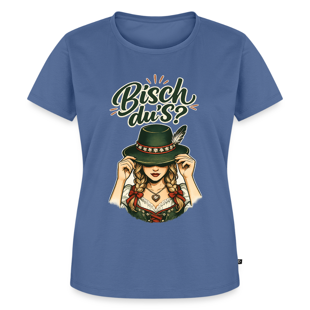 Bisch du’s? – Der Blick sagt alles | Frauen Premium T-Shirt - Taubenblau