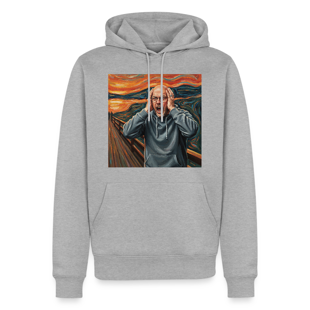 Der Schrei… wenn es wirklich reicht | Männer Premium Hoodie - Grau meliert