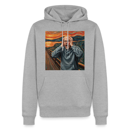 Der Schrei… wenn es wirklich reicht | Männer Premium Hoodie - Grau meliert