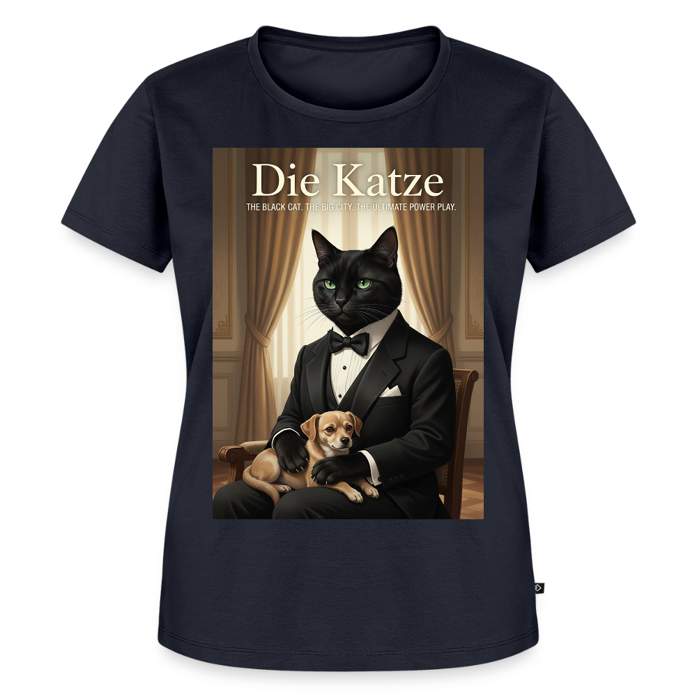 Die Katze – Krümel regelt das | Frauen Premium T-Shirt - Navy